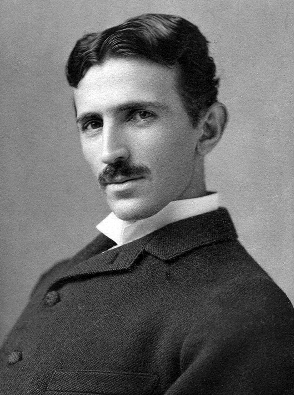 Nikola Tesla, portrait photograph around 1890